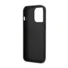 A black iPhone case shown from the side. Produktbild-Vorschau