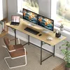 Bureau pliant HOMCOM, bureau d'ordinateur, bureau de bureau Voir les images du produit 2