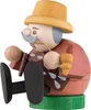 mini sitzend - Pfefferkuchenverkäufer (8cm) Räuchermann von Produktbild-Vorschau 2