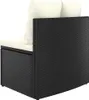 vidaXL 2 tlg. Garten Sofagarnitur mit Auflagen Poly Rattan Produktbild-Vorschau 5