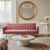 Modernes clic clac 3-Sitzer Samt Schlafsofa Caullae goldene Produktbild-Vorschau 6