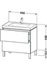 Waschtischunterbau L-CUBE m WT Vero Air 698x800x480mm o HL Produktbild-Vorschau 2