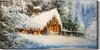 Dekor Leinwand Uhr Wandbilder 60x30 Kunst Textur Malerei Produktbild-Vorschau 1