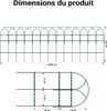 Wiltec Grillage souple Mailles 9x15 cm Hauteur 0,65 m Voir les images du produit 3