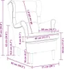 VidaXL 324067, Aksamit, Brązowy, 110 kg, 740 mm, 840 mm, Podgląd zdjęcia produktu 8