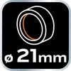 A graphic icon indicating a diameter of 21mm. Podgląd zdjęcia produktu