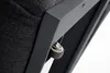 A close-up view of a wheel and metal frame on a dark gray outdoor lounge chair. Produktbild-Vorschau