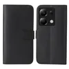A black flip case for a smartphone, shown open. Produktbild-Vorschau