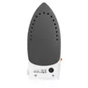 The bottom view of a small travel iron on a white background. Produktbild-Vorschau