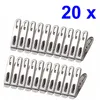 20x Edelstahl Wäscheklammern Metall Robust Wäsche Klammern Produktbild-Vorschau 1