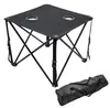 Campingtisch ultraleicht mit 2 Getränkehaltern - 48 x 48 cm Produktbild-Vorschau 1