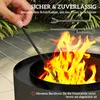 Outsunny Feuerschale Ø45x42cm aus Stahl Feuerstelle mit Produktbild-Vorschau 4