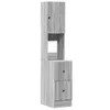 vidaXL Küchenschrank Grau Sonoma 35x50x180 cm Holzwerkstoff Produktbild-Vorschau 1