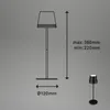 Lampada da tavolo a LED a batteria Lampada da tavolo Anteprima dell’immagine prodotto 9
