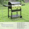 Gasgrill 4-Brenner mit Seitenkocher BBQ-Grillwagen Produktbild-Vorschau 5