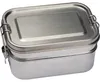 Edelstahl Doppelstock-Brotdose / Lunchbox Produktbild-Vorschau 3