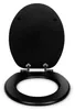 Sanfino® Premium WC Sitz "All Black" hochwertiger Produktbild-Vorschau 3