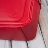 Damen Leder Schulterriemen Tasche rot klein Paolo Peruzzi Produktbild-Vorschau 6