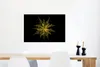 MuchoWow® Poster Eine goldfarbene Blume auf schwarzem Produktbild-Vorschau 5