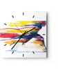 Wanduhr - Quadrat - Glasuhr - Run Streifen Spiel Grafik - Produktbild-Vorschau 1