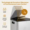 CASABEL Poubelle Cuisine Double 2x15L en Acier Inoxydable, Voir les images du produit 6