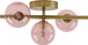 Olucia - REMO - Deckenleuchte - Rosa / Messing Produktbild-Vorschau 3