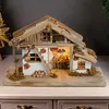 Presepe grande in vero legno con illuminazione in 39 x 23 x Anteprima dell’immagine prodotto 4