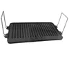 A cast iron grill plate with handles, shown from a diagonal angle against a white background. Produktbild-Vorschau