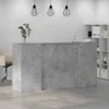 vidaXL Comptoir de réception gris béton 200x50x103,5 cm Voir les images du produit 4