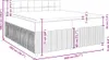vidaXL Boxspringbett mit Matratze Creme 200x200 cm Stoff Produktbild-Vorschau 8