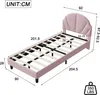 UnboxG Kinderbett Polsterbett 90x200cm, Einzelbett Produktbild-Vorschau 7