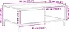 Couchtisch Altholz 90 x 60 x 35 cm Holzwerkstoff Produktbild-Vorschau 8