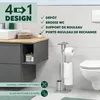 eluno Garniture de WC sur pied 4en1, brosse de WC, Voir les images du produit 2