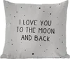 MuchoWow® Outdoor Kissen - Zitate - Ich liebe dich bis zum Produktbild-Vorschau 1