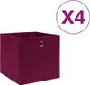 vidaXL Scatole portaoggetti 4 pz. Tessuto non tessuto Anteprima dell’immagine prodotto 5
