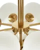 BELIANI Hängelampe Messing Metall 100 cm 13-Licht Glühbirne Produktbild-Vorschau 8