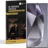 A product box for a screen protector is shown next to a smartphone. Produktbild-Vorschau