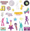 Temporäre Tattoos Retro Disco 80er Party Geburtstag Produktbild-Vorschau 1