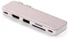 SATECHI Snap-Hub USB-C 6-in-1 per MacBook Neo, rosa | Anteprima dell’immagine prodotto 1