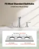 Diagram showing the dimensions for installing a bathtub faucet. Podgląd zdjęcia produktu
