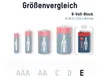 2x ANSMANN Alkaline 9V Block Batterie – E-Block 6LR61 Produktbild-Vorschau 2