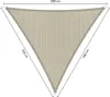 SHADOW COMFORT 3 x 3 x 3 m Dreieckiges Sonnensegel Sahara Produktbild-Vorschau 1