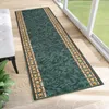 Tapiso Läufer Anti Rutsch Modern Grün Gelb Wohnzimmer 80 x Produktbild-Vorschau 1