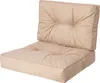 A two-piece cushion set for outdoor furniture, likely a pallet sofa or lounge chair. Anteprima dell’immagine prodotto