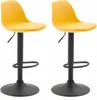 Lot de 2 tabourets de bar CLP Kiel en plastique, réglables Voir les images du produit 1