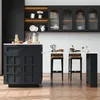A modern kitchen island with a countertop and bar stools. Anteprima dell’immagine prodotto