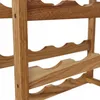 Relaxdays Weinregal, 16 Flaschen, Walnussholz, HBT: 38 x 42 Produktbild-Vorschau 6