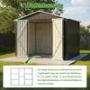 Geräteschuppen Gerätehaus Metall Fundament Gartenhaus Produktbild-Vorschau 6