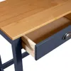 vidaXL Konzolový stolek Hill 2 zásuvky šedý 110x45x74 cm Náhled obrázku produktu 4