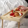 Postelový stolek KADAX "Solia", z borovicového dřeva, Náhled obrázku produktu 2